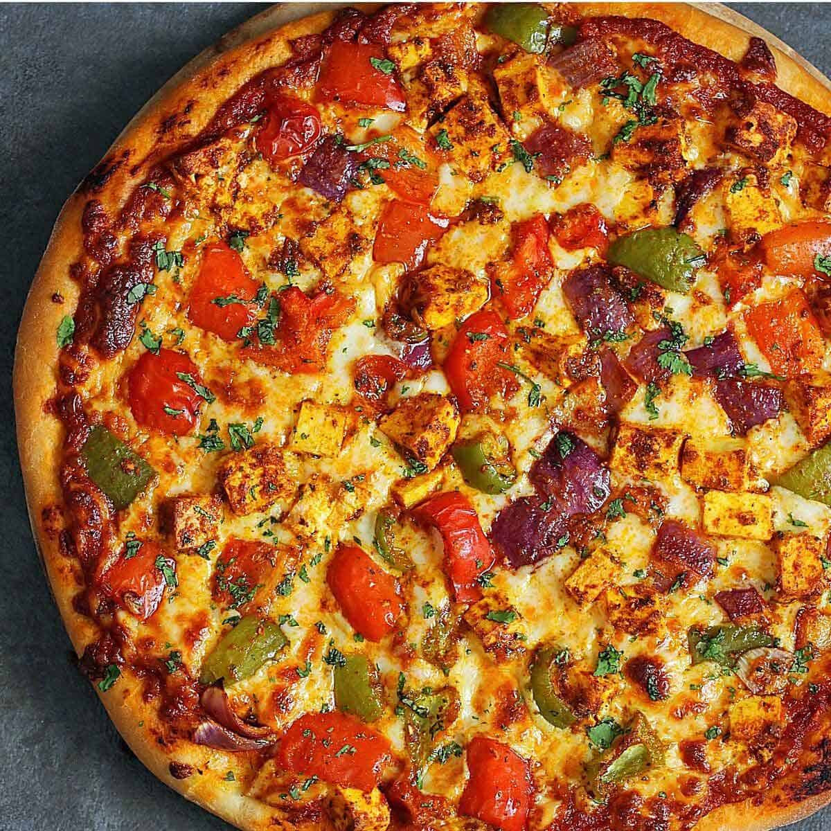Spicy Paneer Pizza Extra Large (Best CBR Cafe)