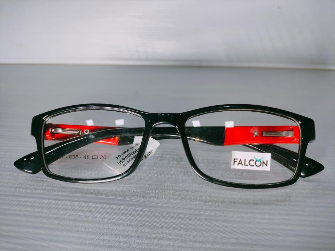 Brand Falcon Shiny Black and Red Color 2 Side Sunglasses (Chashma) || Eyewear Specs