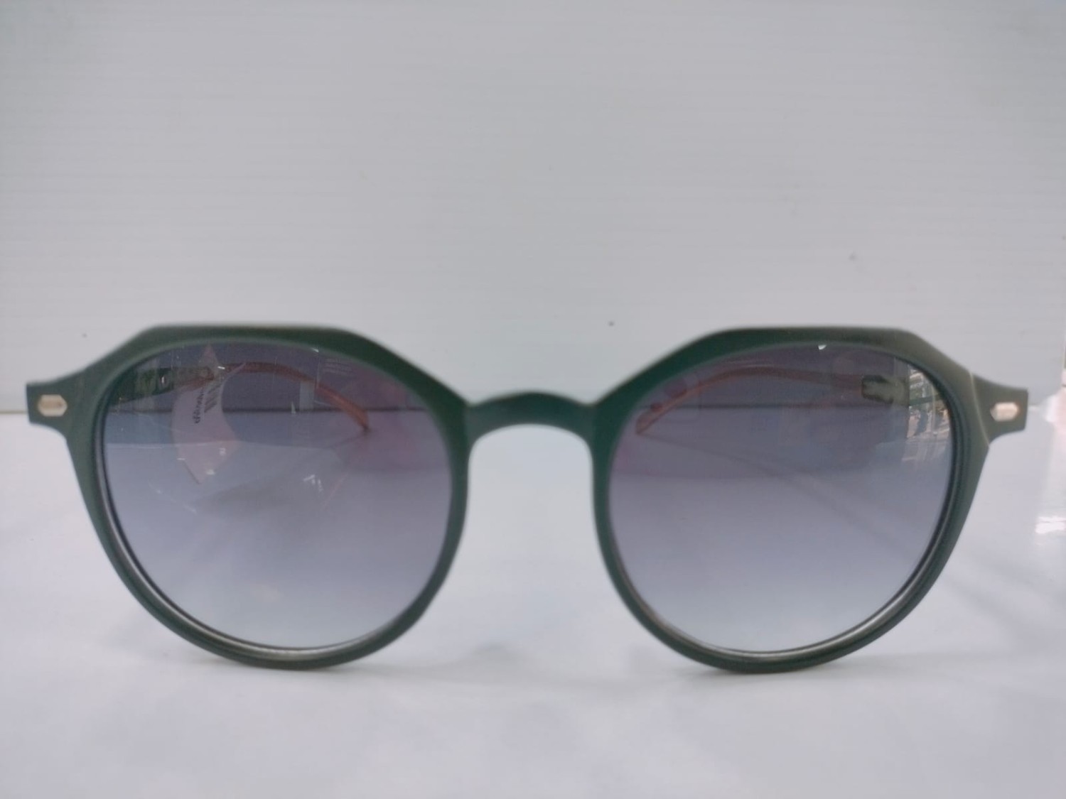 TCG-  Round Sheet Matt Black Frame Sunglasses (Chashma)